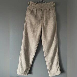 Banana Republic Wool Seafarer Explorer Pants Herringbone Beige